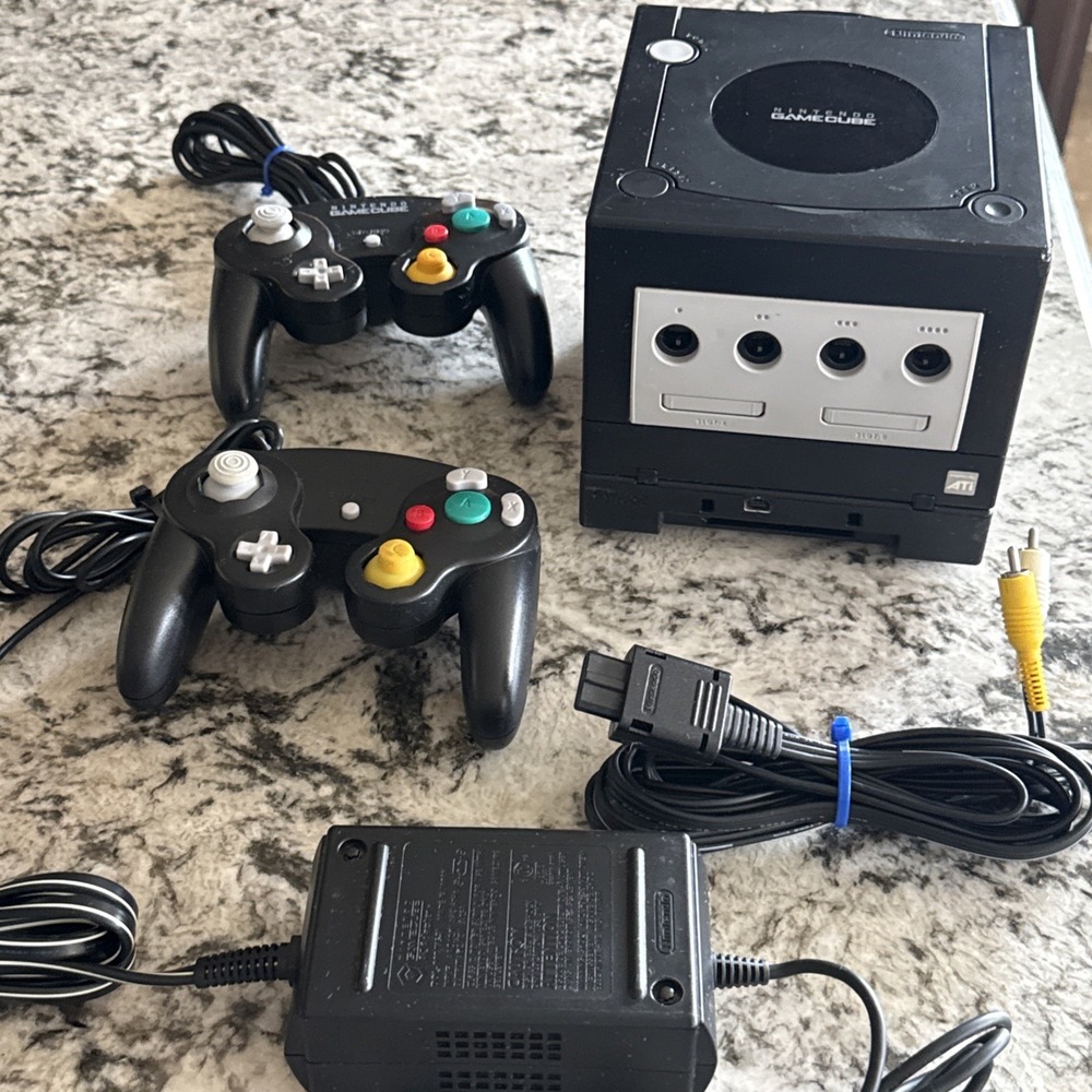 Nintendo Gamecube Black Console Bundle Tested - Picture 9 of 13